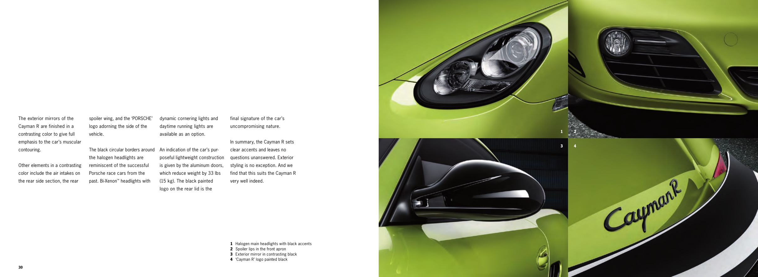 2011 Porsche Cayman R Brochure Page 3